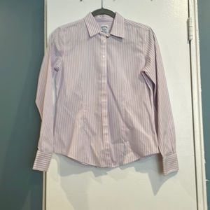 Brooks Brothers Striped Button Down Shirt, Size 2